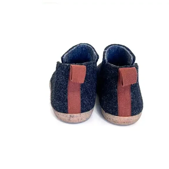 Huckberry Greys The Outdoor Slipper Boots Mens 9 Dark Gray Wool Rubber Portugal - Picture 4 of 8